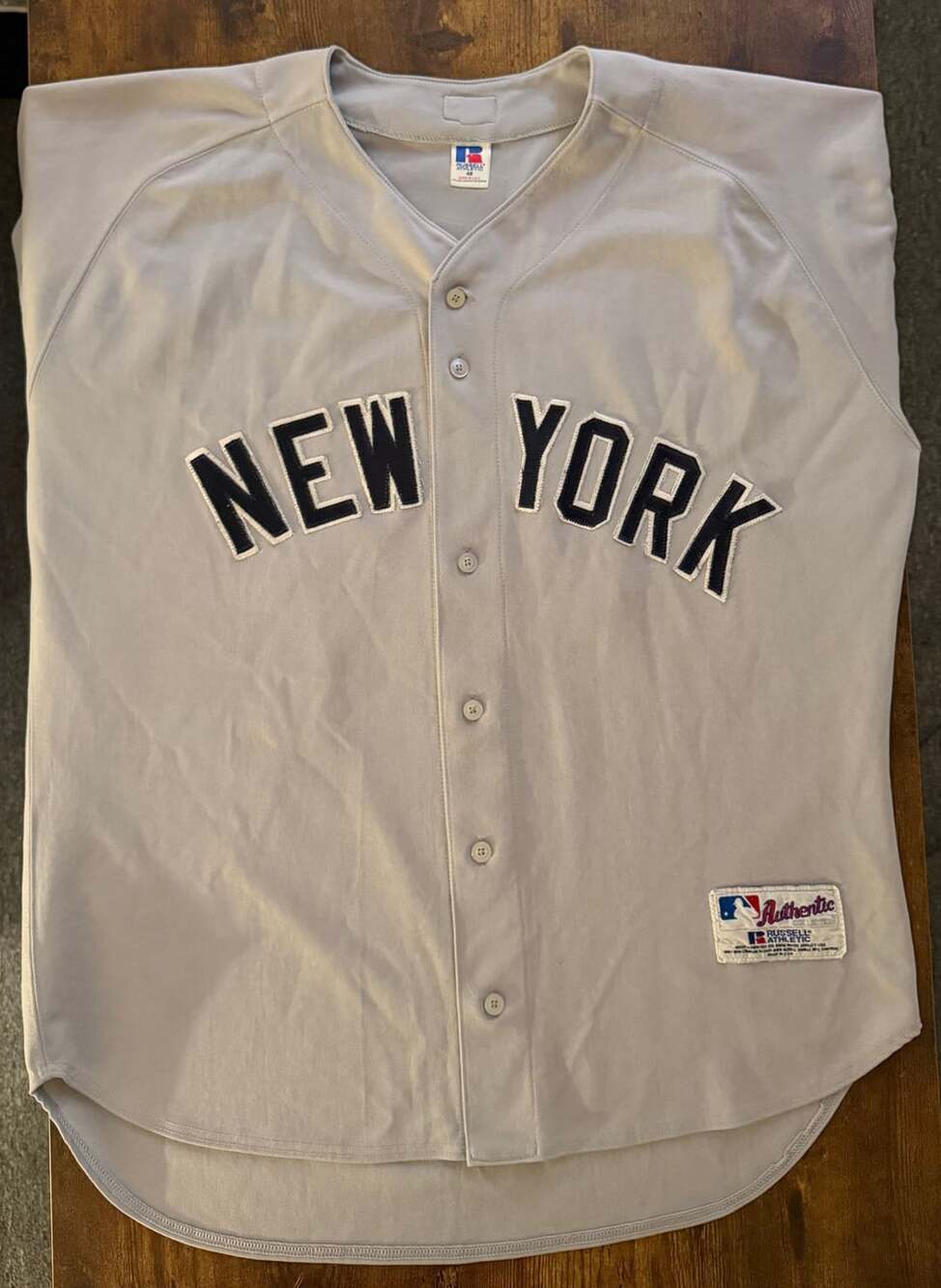 VTG Russell Athletic MLB Diamond Collection New York Yankees Baseball Jersey 48